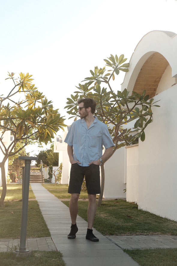 FD Club Shirt In Italian Oxford Cotton Twin Tone - Available from stock.