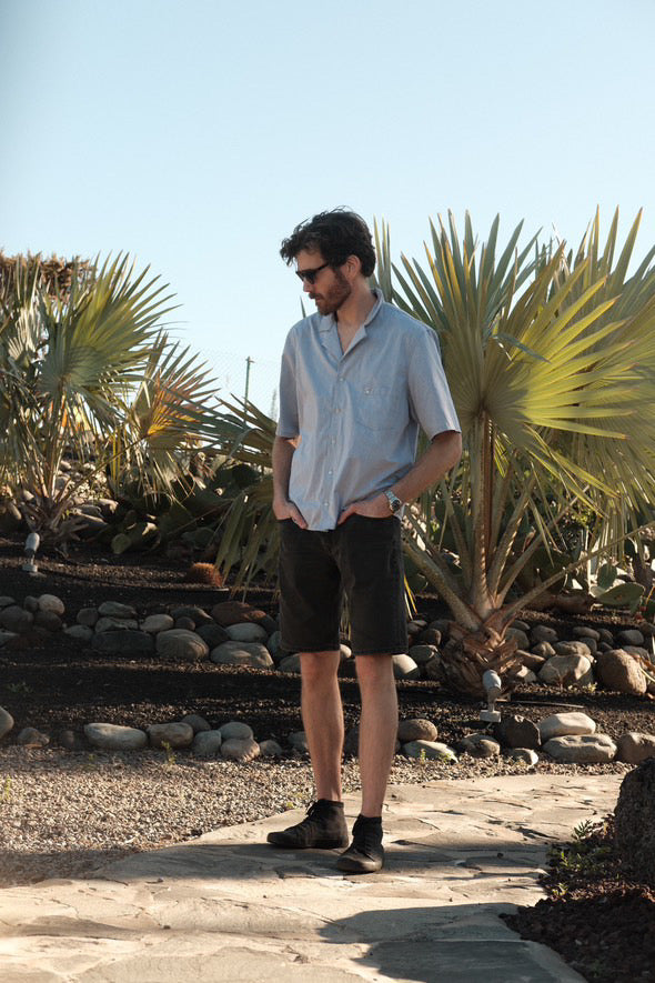 FD Club Shirt In Italian Oxford Cotton Twin Tone - Available from stock.