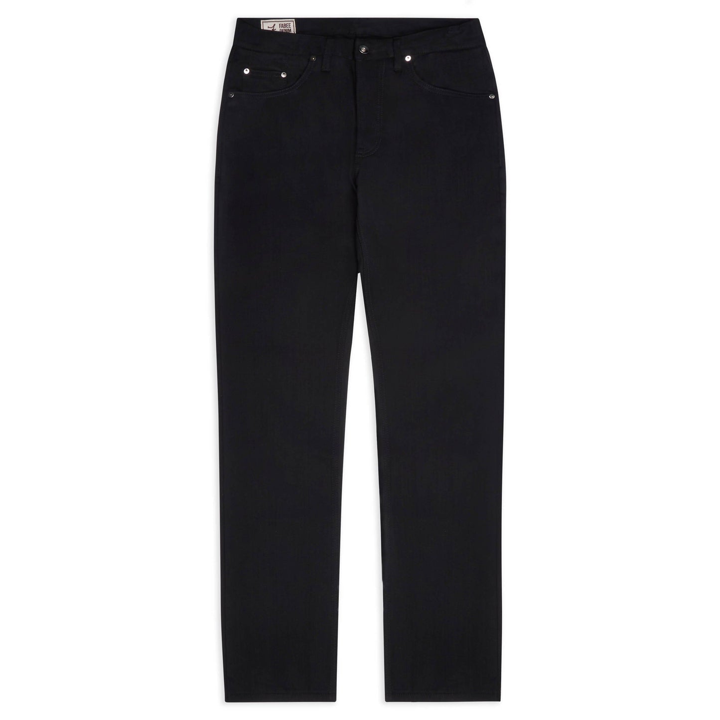 Albion - regular fit front lay double black 12oz Japanese selvedge jeans