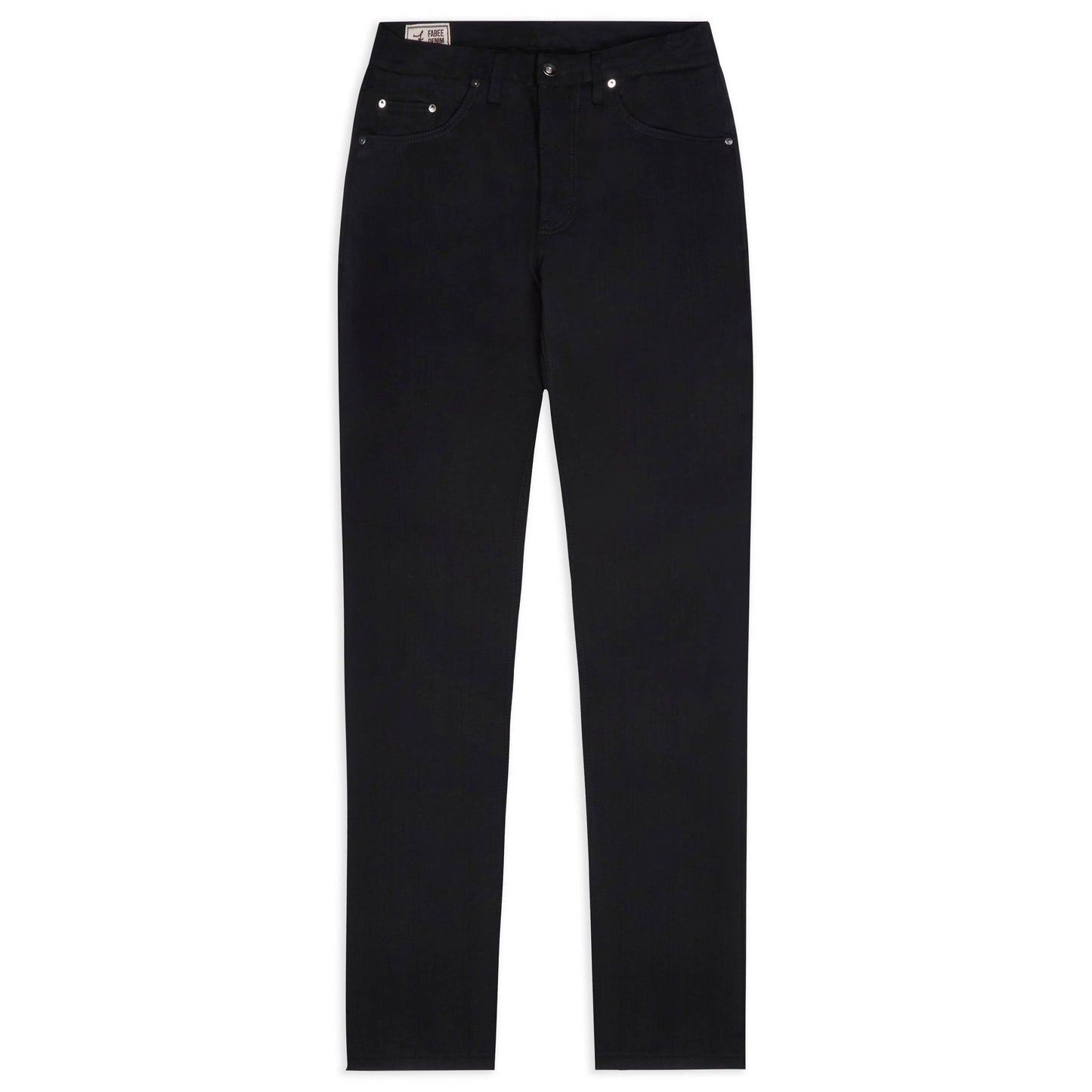 Garrison - slim fit front lay double black 12oz Japanese selvedge jeans