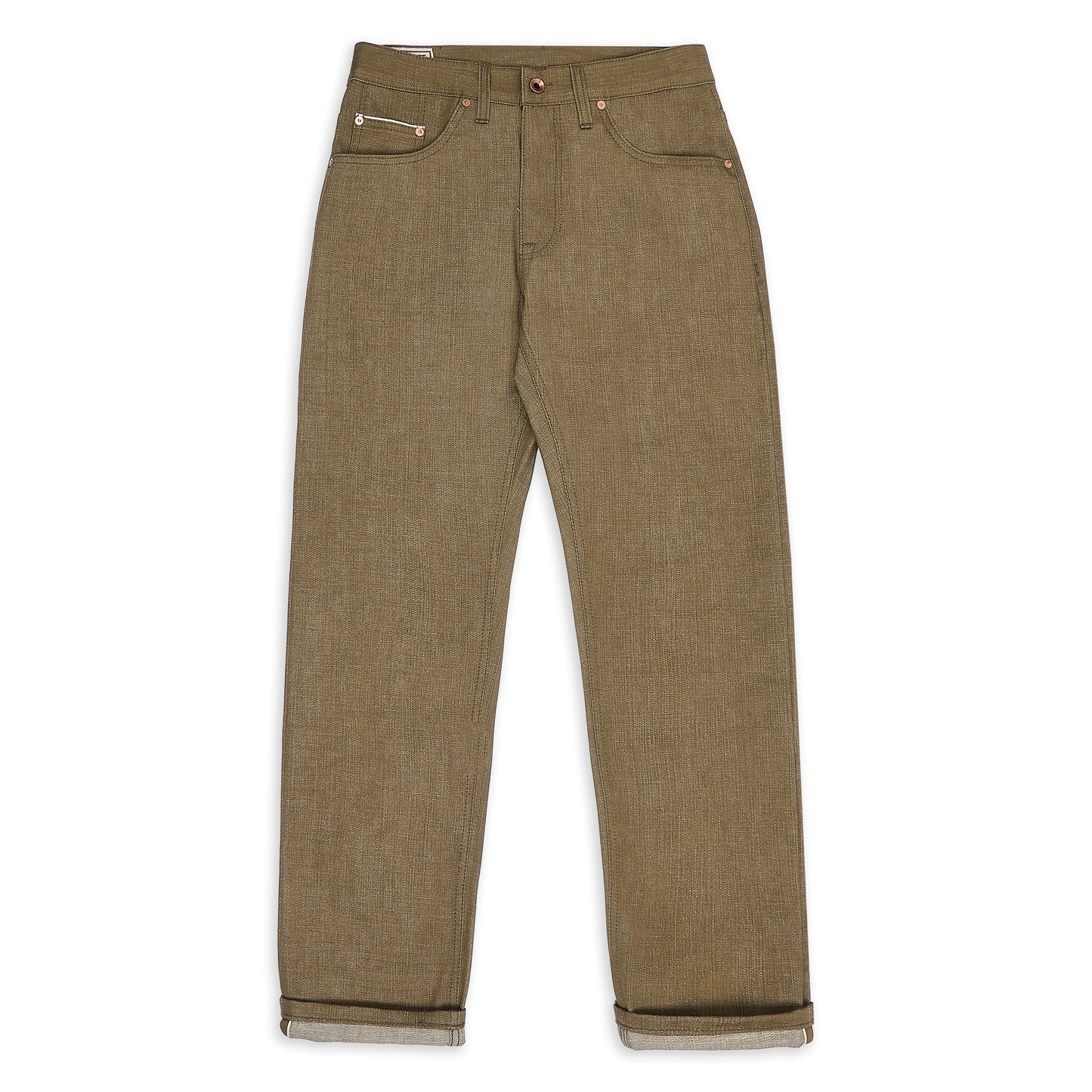 Preorder: Garrison - Slim Fit Japanese Green 10.5oz selvedge denim