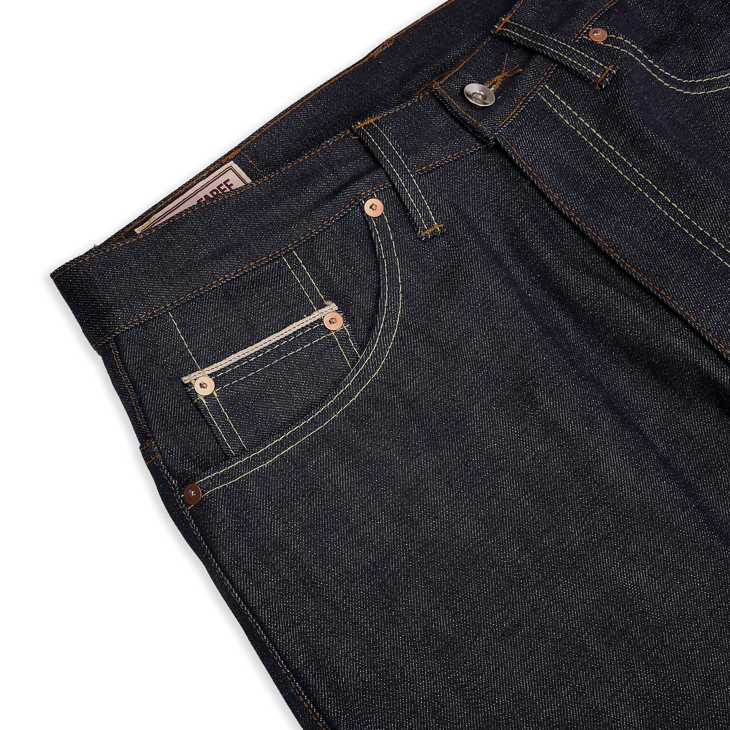 Camden - Loose Fit Jeans. 15oz Japanese red line Selvedge Denim. Wide Leg, High-Waisted.
