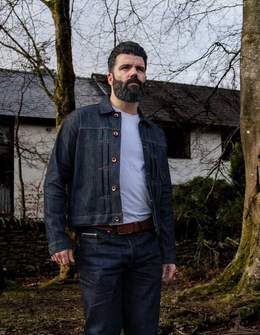 FD TYPE l DENIM JACKET. 12oz Collect Co Japanese  Red Line Selvedge Denim