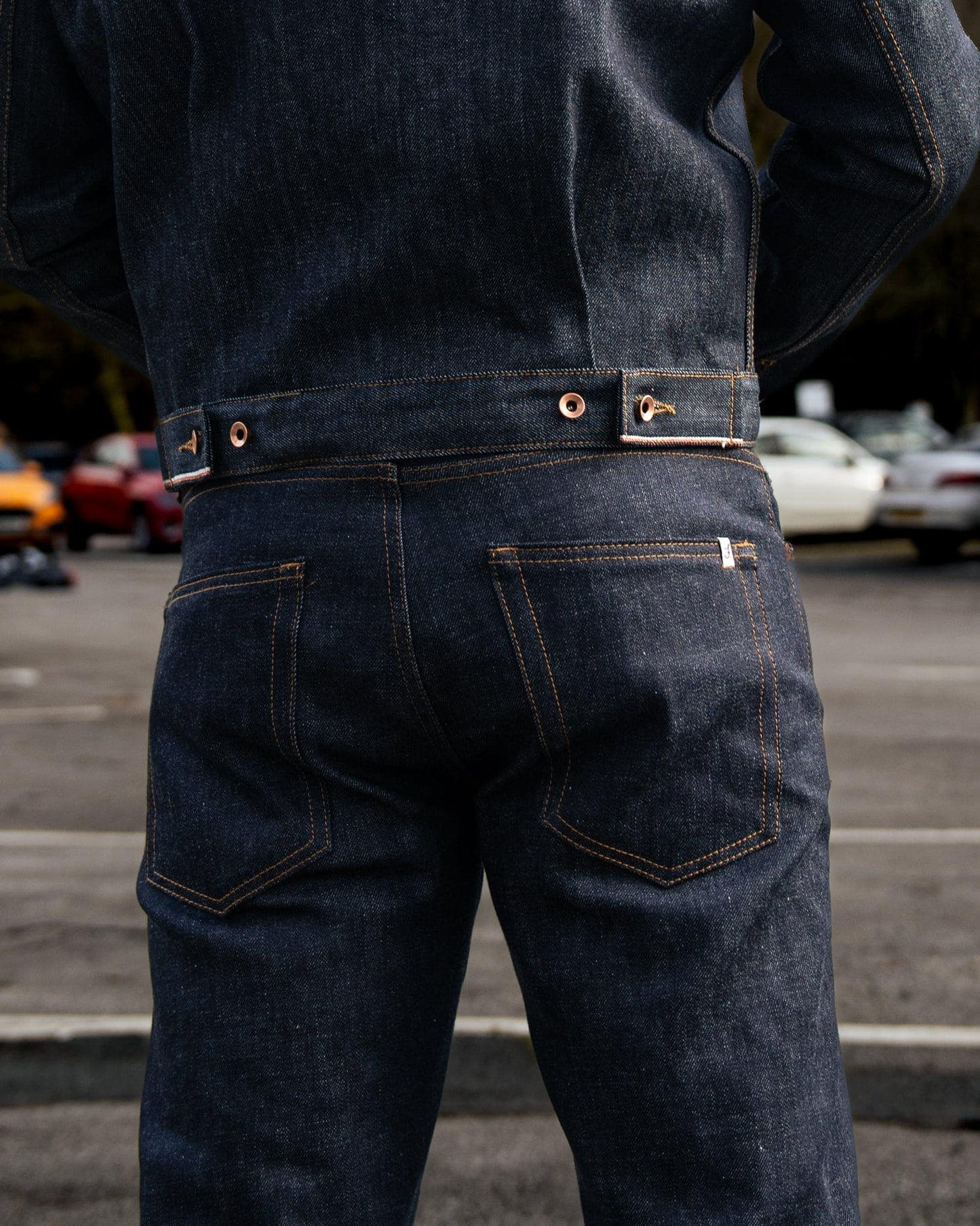 Available from stock: Albion - Regular fit 12oz Japanese red line selvedge denim