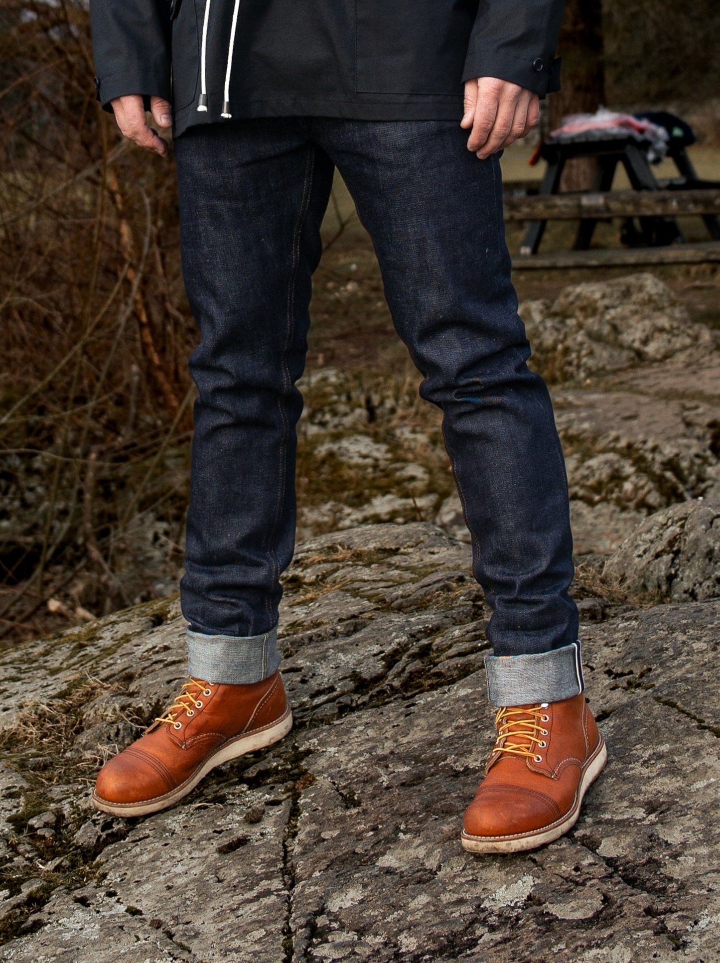 Available from stock: Garrison - Slim Fit Japanese 12oz red line selvedge