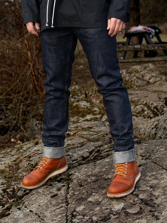 Available from stock: Garrison - Slim Fit Japanese 12oz red line selvedge