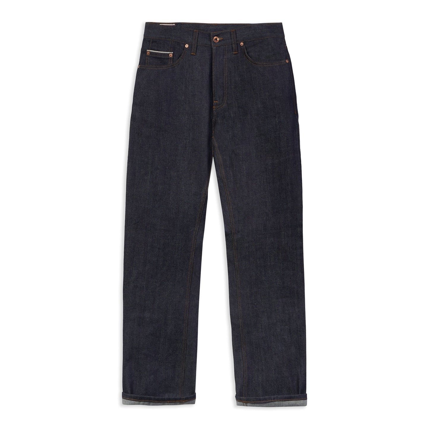 Available from stock: Albion - Regular fit 12oz Japanese red line selvedge denim