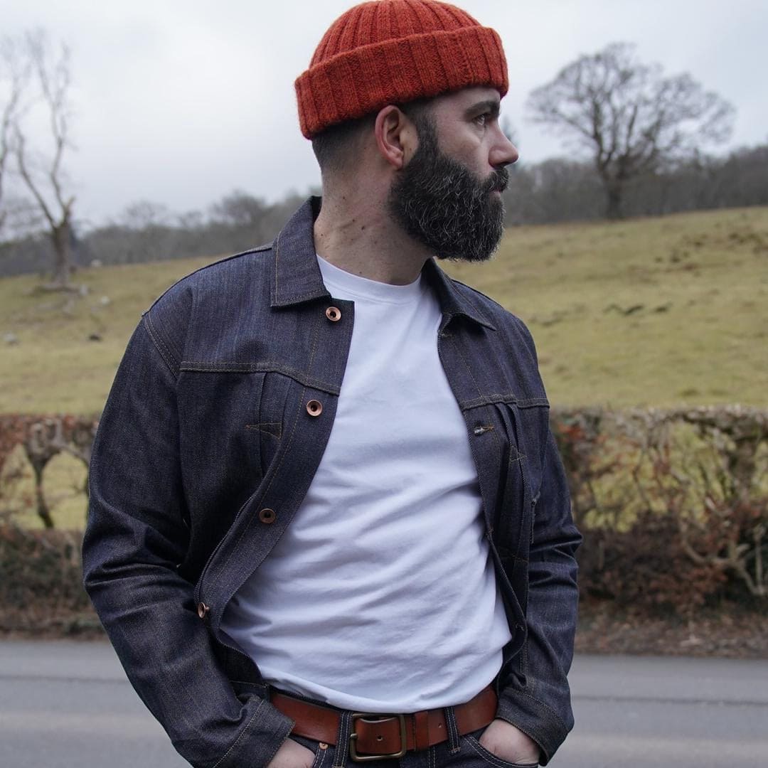 FD Type l Denim Jacket. 10.5oz Green selvedge denim.