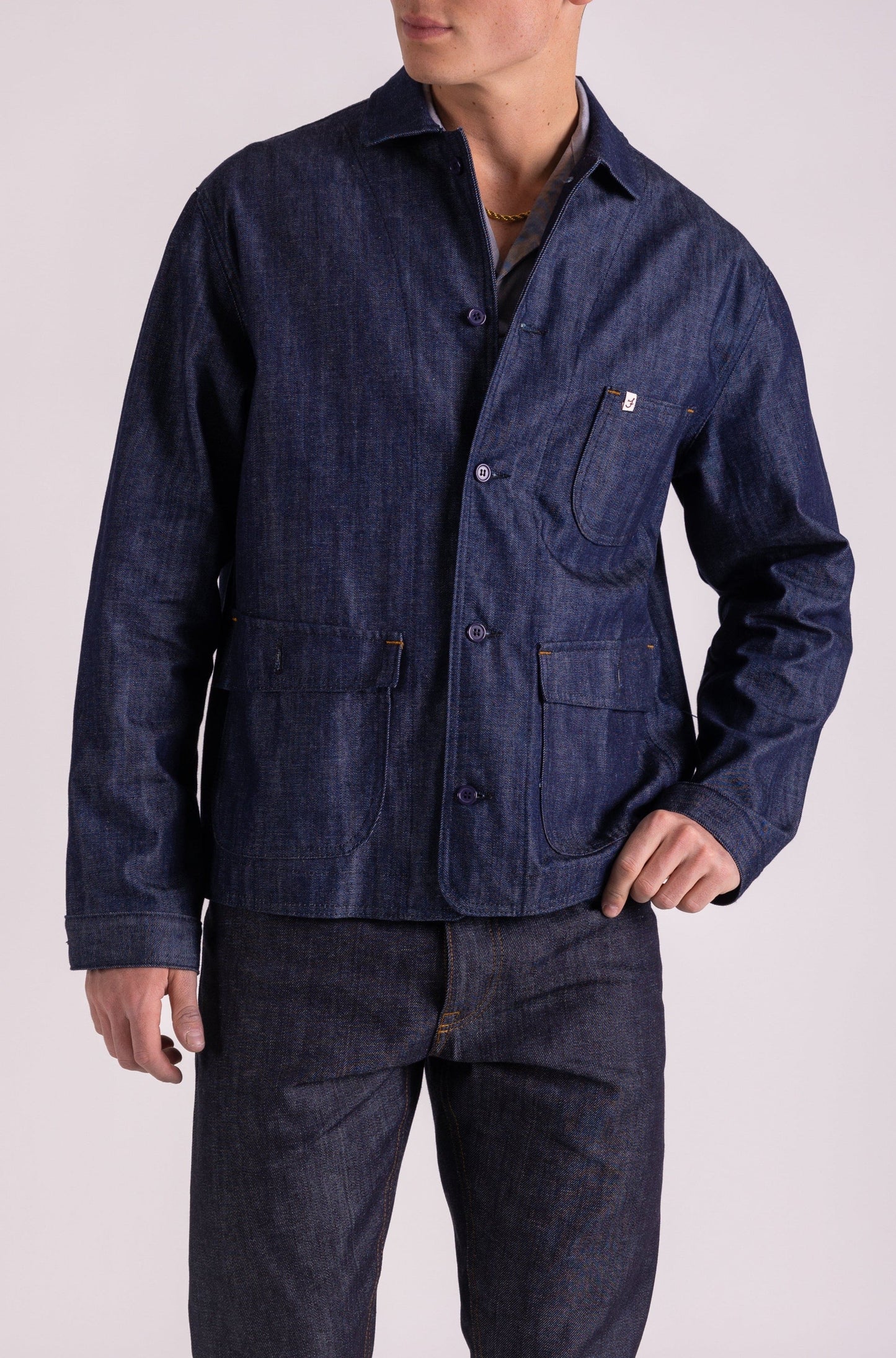 Crafter Chore Jacket Available for preorder Now 12oz Japanese denim