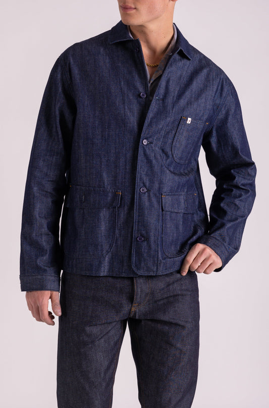 Crafter Chore Jacket Available for preorder Now 12oz Japanese denim