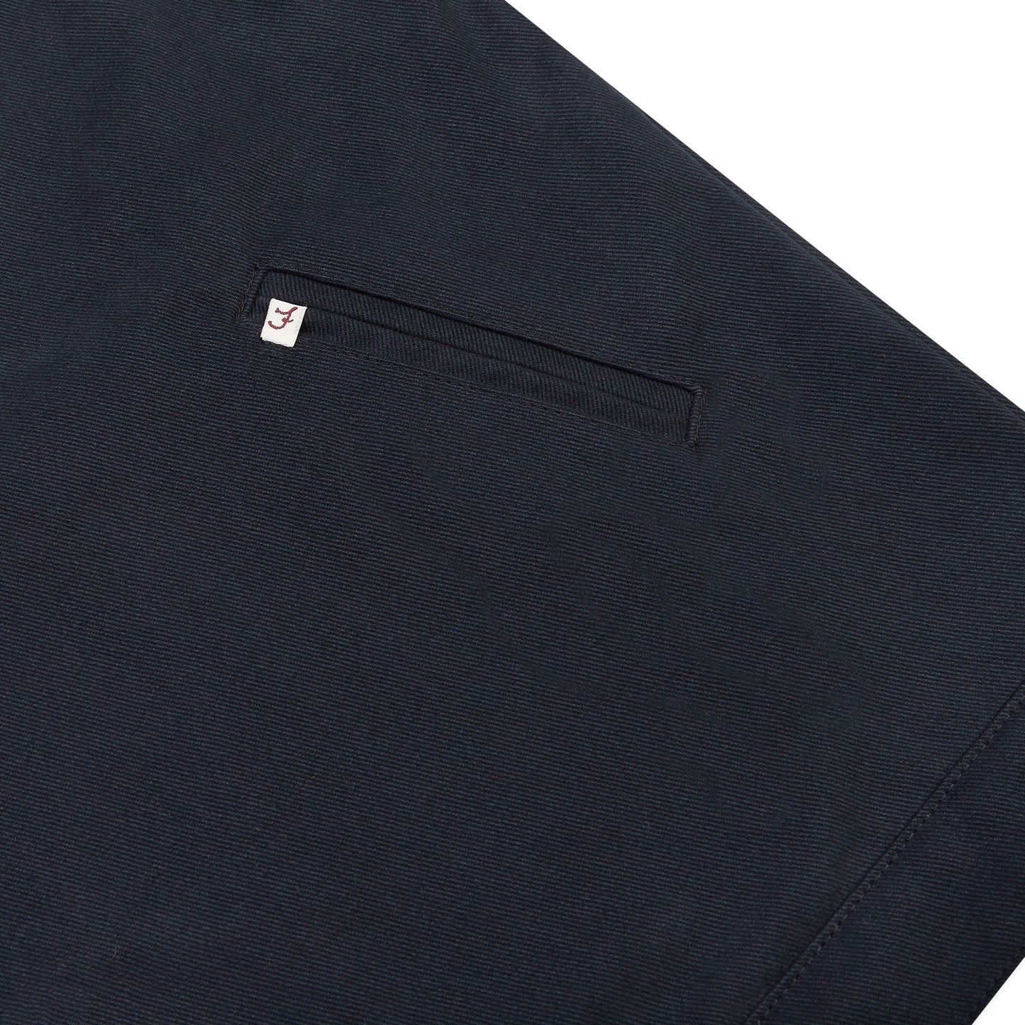 Tommy Jacket (navy) pocket detail close up