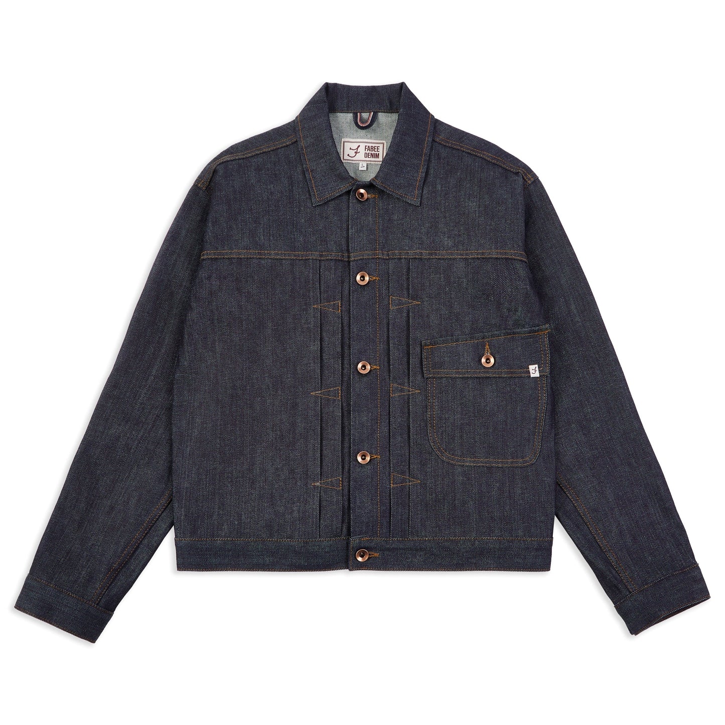 FD TYPE l DENIM JACKET. 12OZ KURABO JAPANESE RED LINE SELVEDGE DENIM