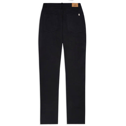 Garrison - slim fit back view double black 12oz Japanese selvedge jeans