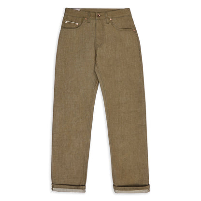 Preorder: Garrison - Slim Fit Japanese Green 10.5oz selvedge denim