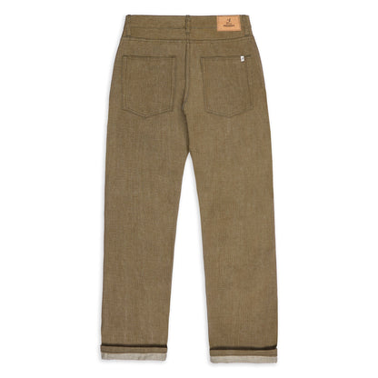 Preorder: Garrison - Slim Fit Japanese Green 10.5oz selvedge denim