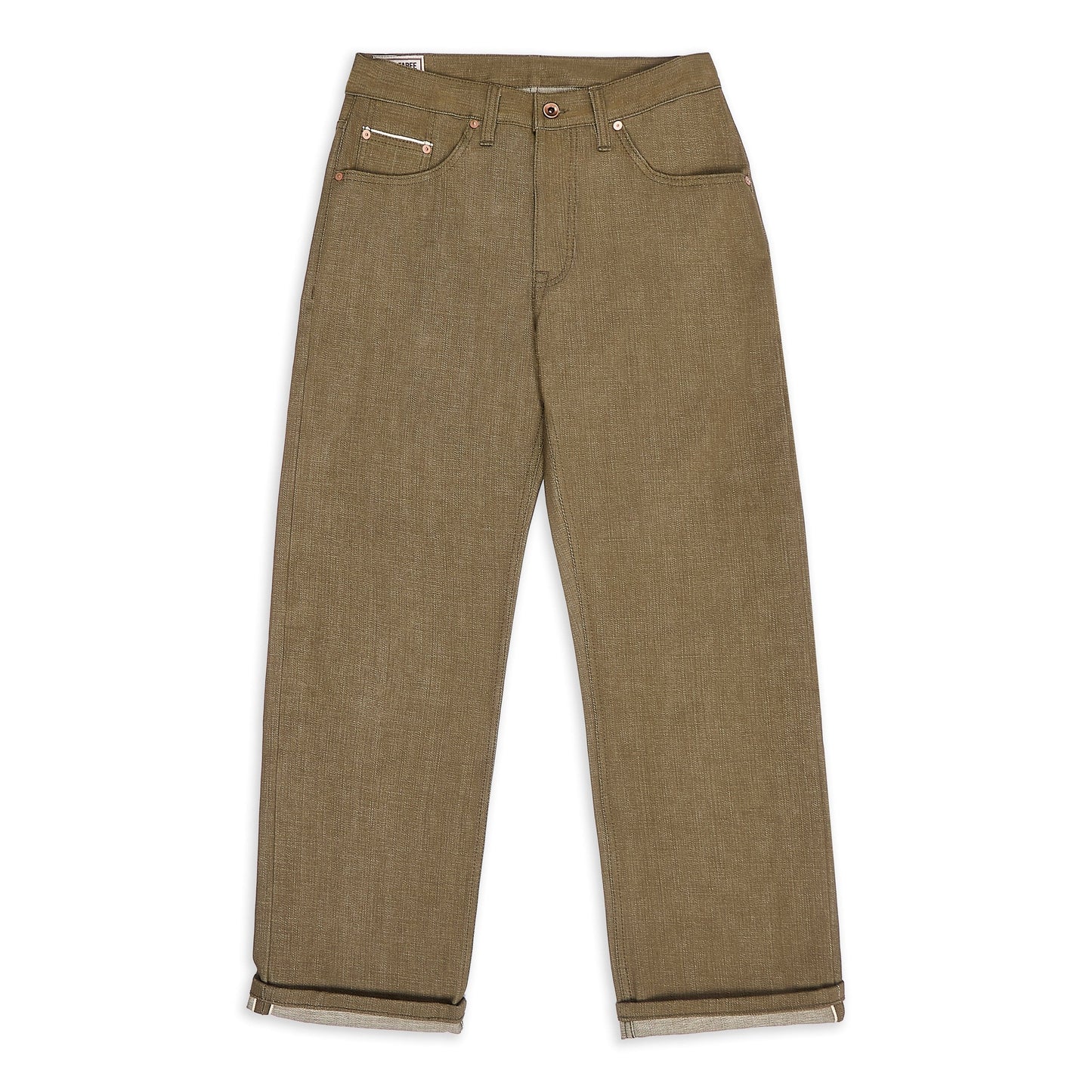 Preorder: Albion - Regular fit. Japanese Green 10.5oz selvedge denim