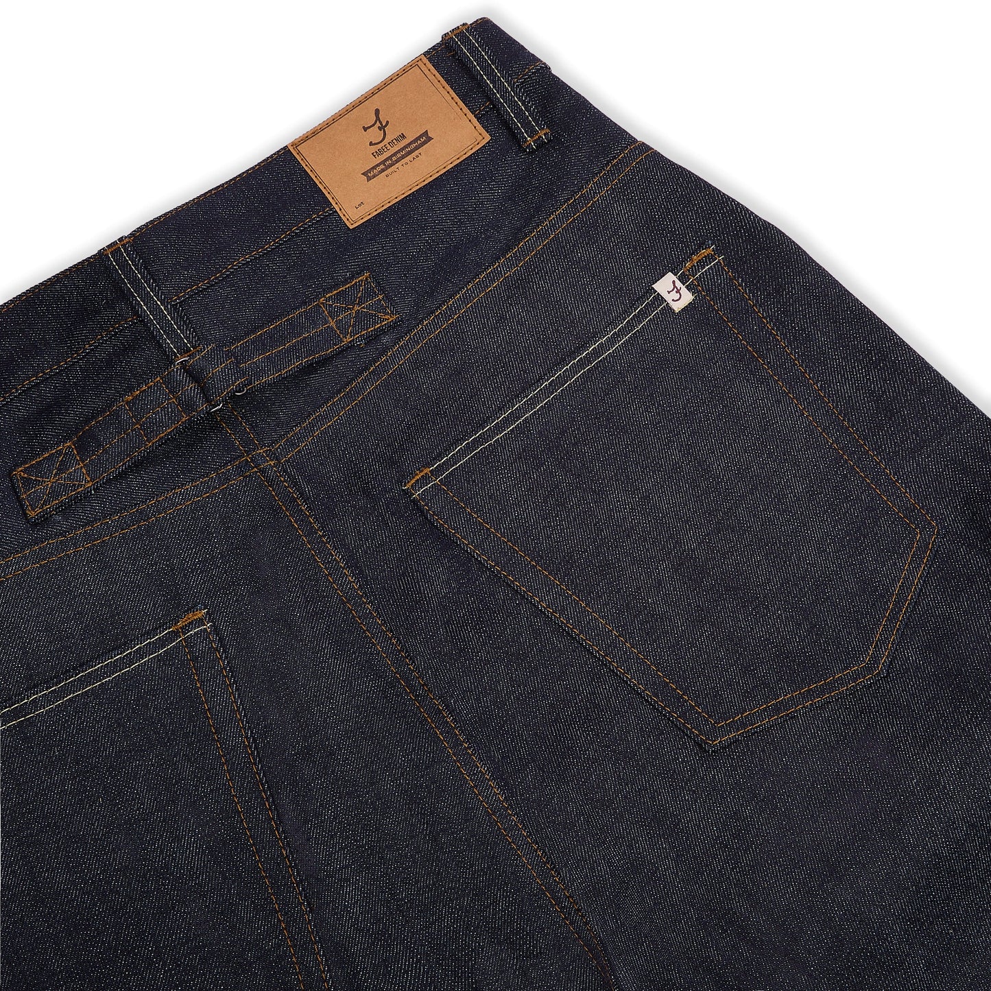 Camden - Loose Fit 15oz Selvedge Denim Jeans. Wide Leg, High-Waisted. Made to order.