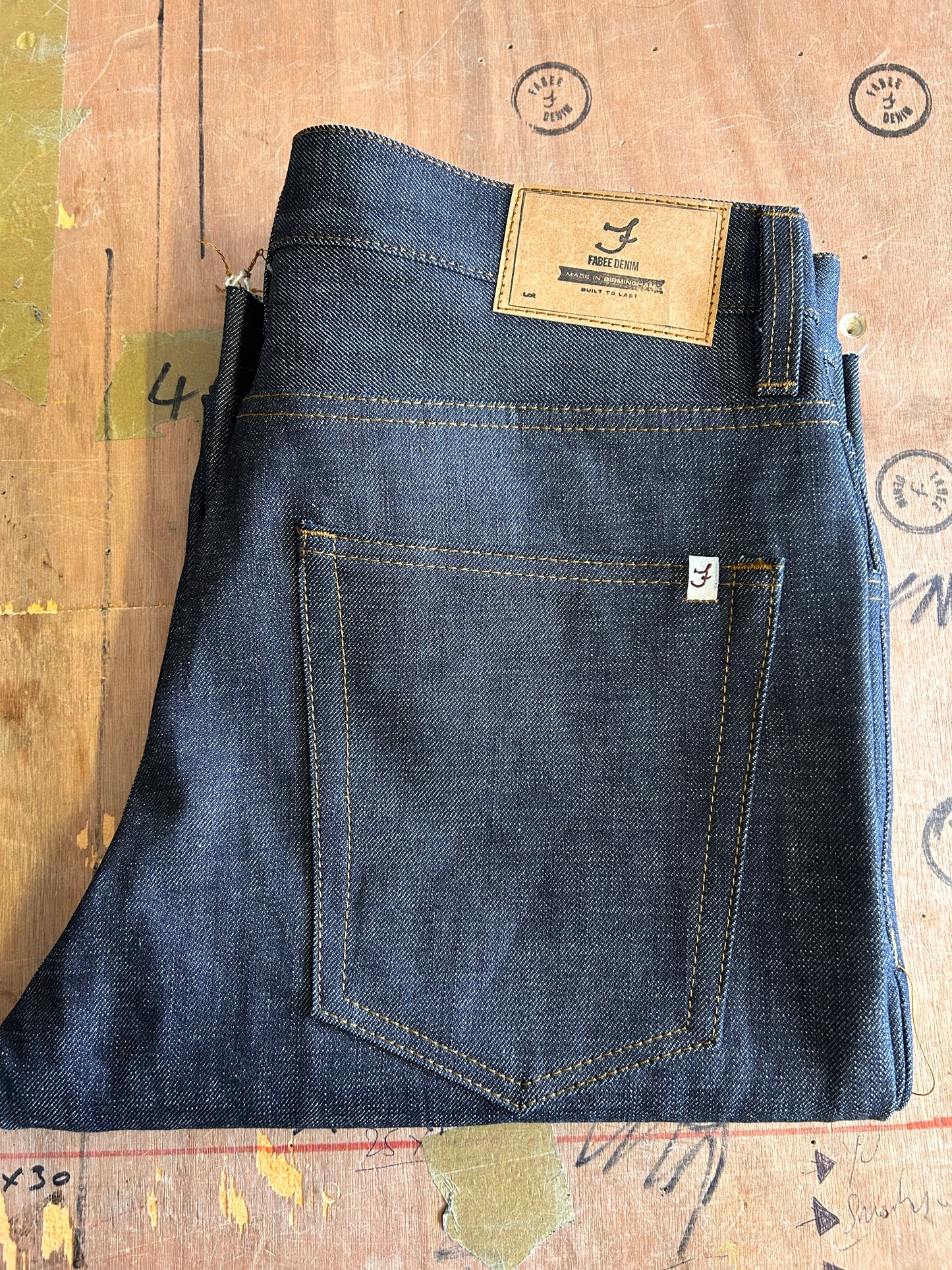 Garrison Slim Fit – 13oz Italian Red Line Selvedge Denim (Ready to Ship)