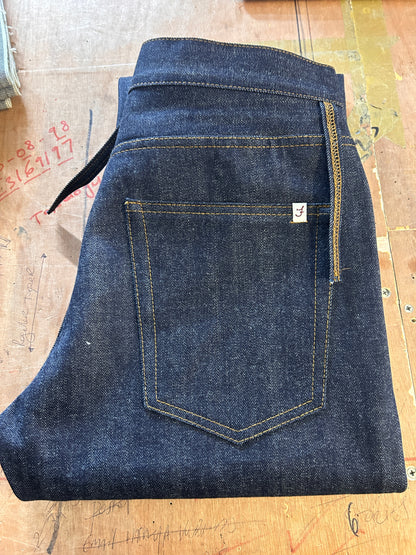 Available from Stock: Albion 13oz Japanese Blue Line Selvedge Denim (Indigo x Beige Weft) – Limited Stock