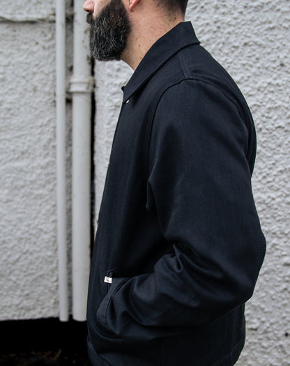 Preorder Tommy worker (utility) jacket Black. 14oz Japanese double black