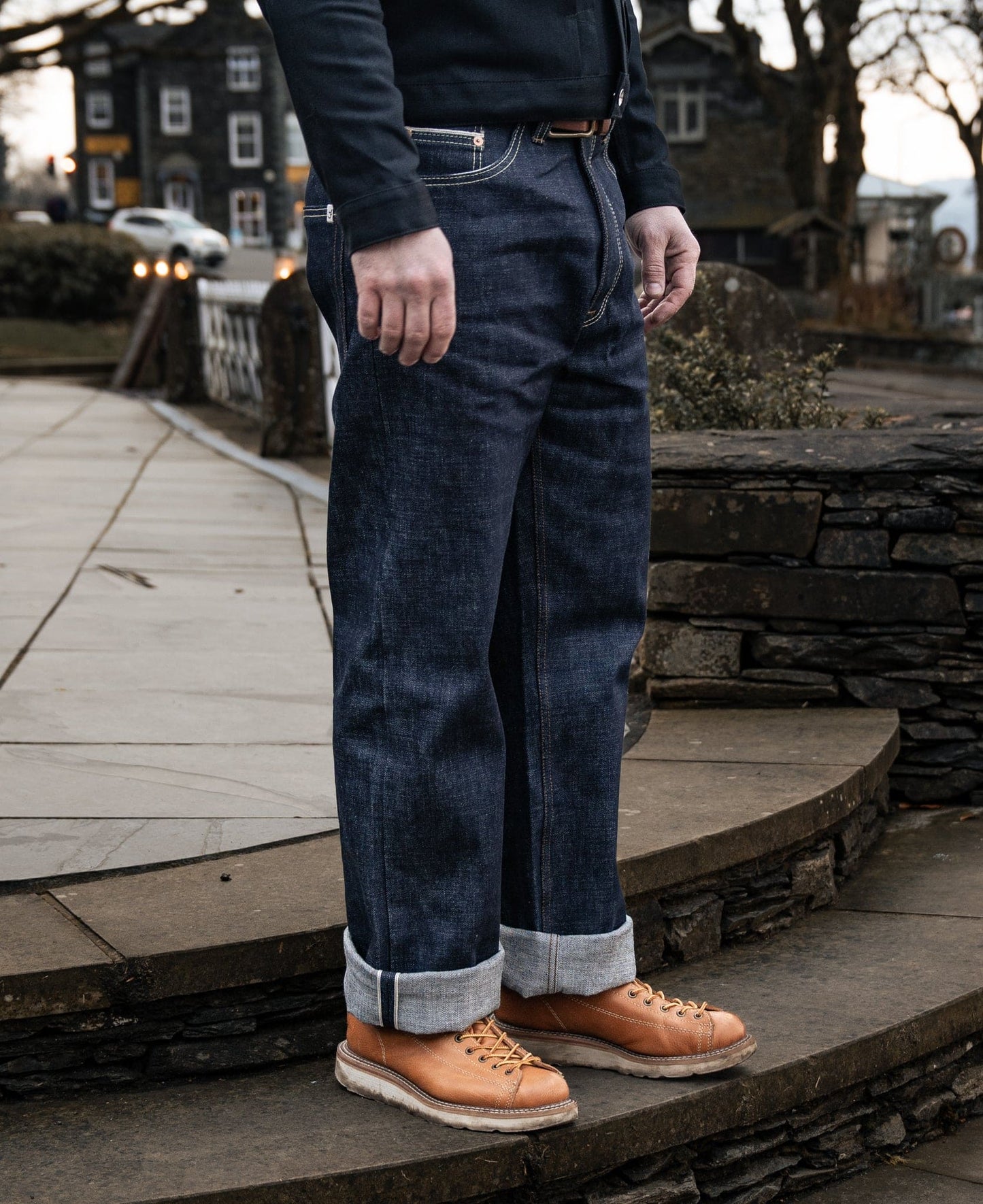 Camden - Loose Fit 15oz Selvedge Denim Jeans. Wide Leg, High-Waisted. Made to order.