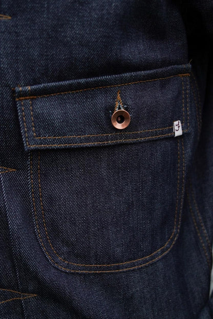 FD TYPE l DENIM JACKET. 12oz Collect Co Japanese  Red Line Selvedge Denim